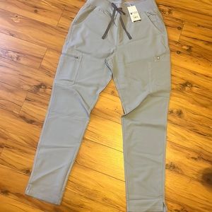 Figs Dusty Blue High Waisted Yola™ - Tall Skinny Scrub Pants 2.0 - M - Tall